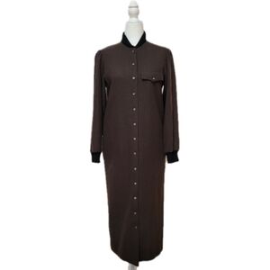 Vintage Small Wool Union Made In USA 70's ILGWU Buttoned Dark Academia Jacket